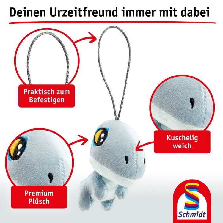 Produktbild: Jurassic World, Blue, 8 cm, Pl&uuml;sch-Anh&auml;nger