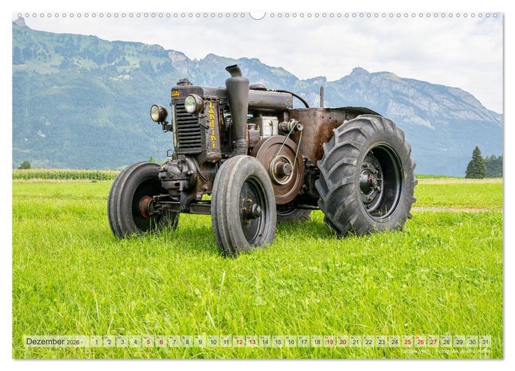 Produktbild: Traktoren &ndash; Nostalgie auf dem Bauernhof (Wandkalender 2026 DIN A2 quer), CALVENDO Monatskalender