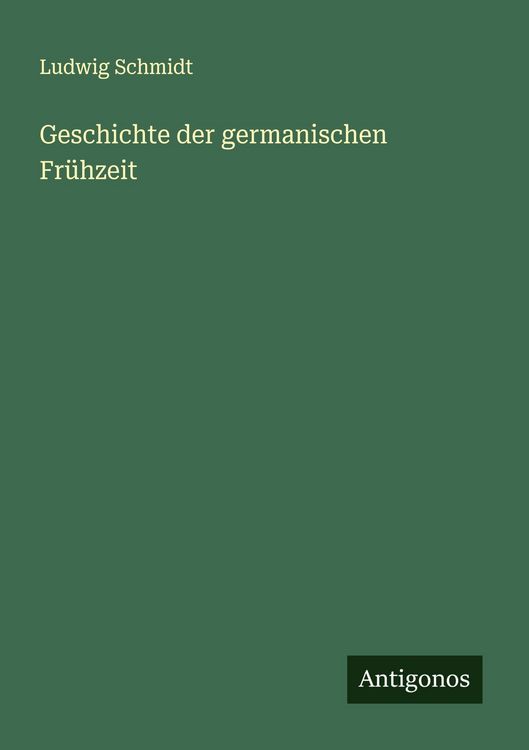 Produktbild: Geschichte der germanischen Fr&uuml;hzeit