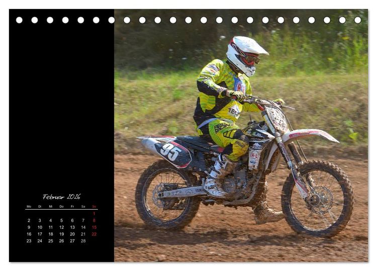 Produktbild: Motocross (Tischkalender 2026 DIN A5 quer), CALVENDO Monatskalender
