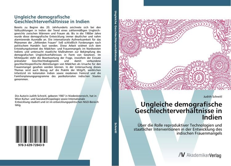 Produktbild: Ungleiche demografische Geschlechterverh&auml;ltnisse in Indien
