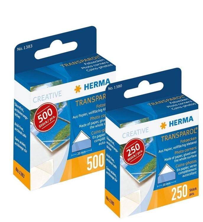 Produktbild: HERMA Fotoecken transparent 20x20mm 250 St&uuml;ck