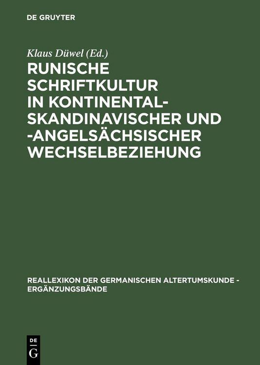 Produktbild: Runische Schriftkultur in kontinental-skandinavischer und -angels&auml;chsischer Wechselbeziehung