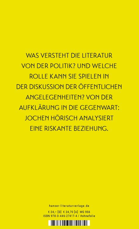 Produktbild: Poesie und Politik