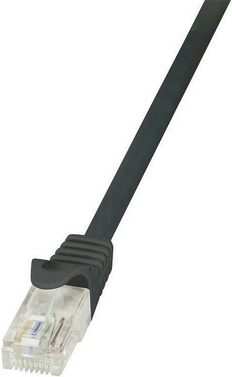 Produktbild: LogiLink CP2093U RJ45 Netzwerkkabel, Patchkabel CAT 6 U/UTP 10.00 m Schwarz mit Rastnasenschutz 1 St.