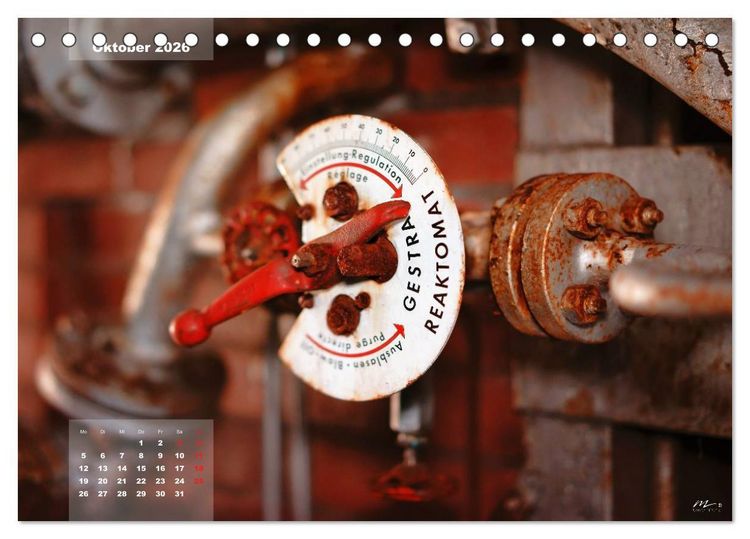 Produktbild: AUSSER BETRIEB - Industriekultur mit PopArt-Einfl&uuml;ssen (Tischkalender 2026 DIN A5 quer), CALVENDO Monatskalender
