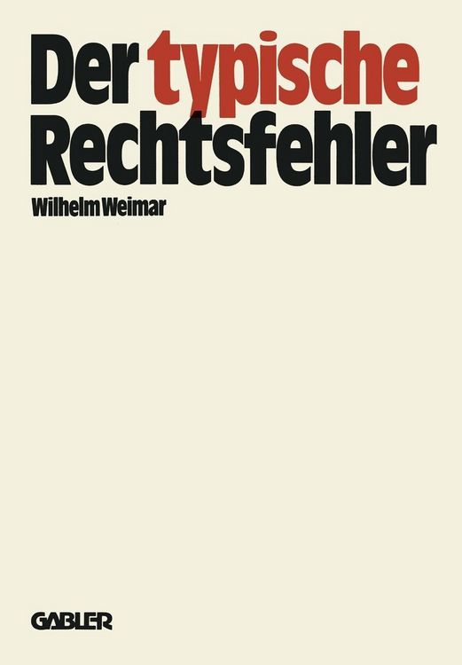 Produktbild: Der typische Rechtsfehler