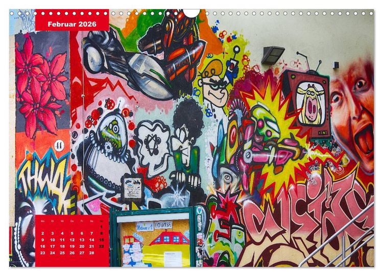 Produktbild: Graffiti (Wandkalender 2026 DIN A3 quer), CALVENDO Monatskalender