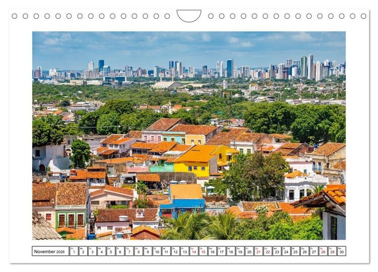 Produktbild: Olinda - eine der &auml;ltesten St&auml;dteRecifes (Wandkalender 2026 DIN A4 quer), CALVENDO Monatskalender