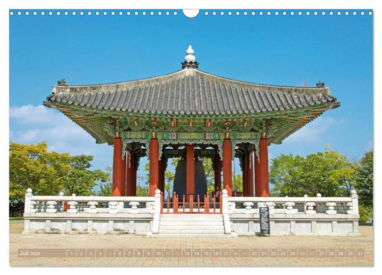 Produktbild: S&uuml;dkorea: Zwischen gelbem und japanischem Meer (Wandkalender 2026 DIN A3 quer), CALVENDO Monatskalender