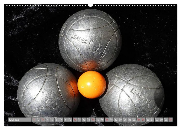 Produktbild: Boule. Konzentration - Sport - Entspannung (Wandkalender 2026 DIN A2 quer), CALVENDO Monatskalender