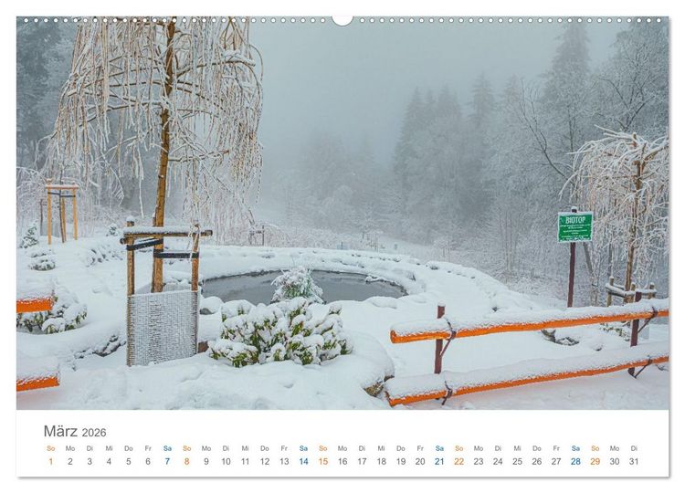 Produktbild: Oberhof - Urlaubsparadies am Rennsteig (hochwertiger Premium Wandkalender 2026 DIN A2 quer), Kunstdruck in Hochglanz