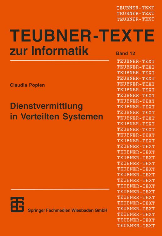 Produktbild: Dienstvermittlung in Verteilten Systemen