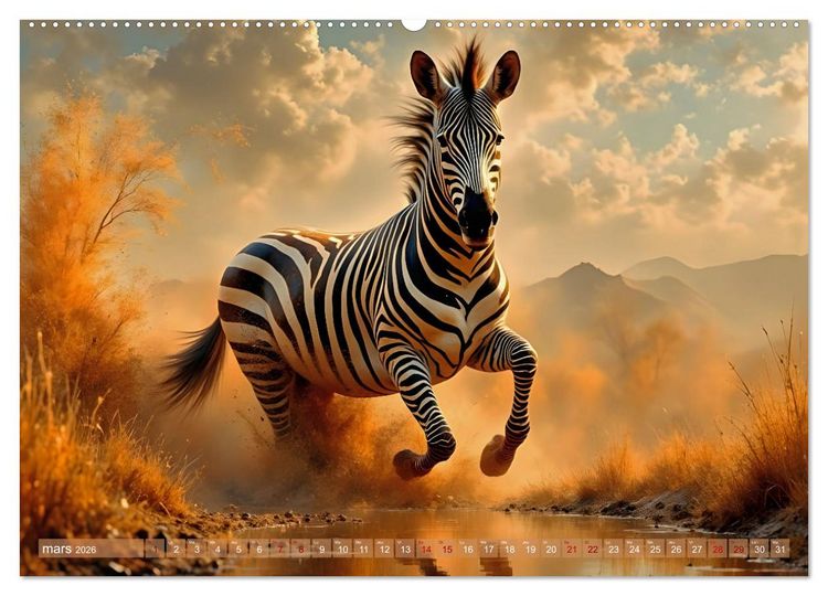 Produktbild: Regards Sauvages &ndash; Rencontres au c&oelig;ur du monde sauvage (Calendrier mural 2026 DIN A2 vertical), CALVENDO calendrier mensuel