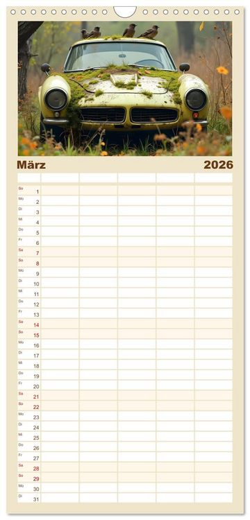 Produktbild: Familienplaner 2026 - Vergessene Legenden mit 5 Spalten (Wandkalender, 21 x 45 cm) CALVENDO
