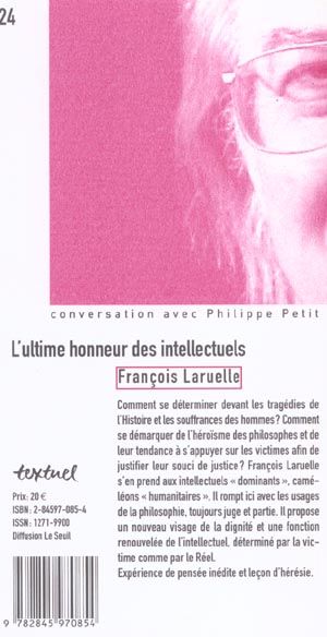 Produktbild: L'Ultime Honneur des Intellectuels