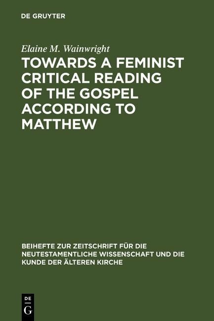 Produktbild: Towards a Feminist Critical Reading of the Gospel according to Matthew