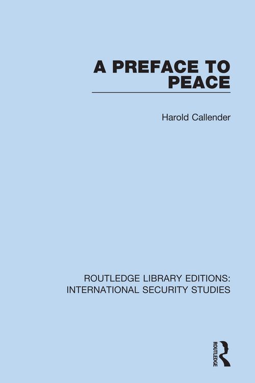 Produktbild: A Preface to Peace