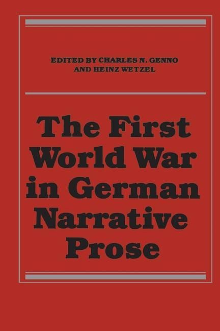 Produktbild: The First World War in German Narrative Prose