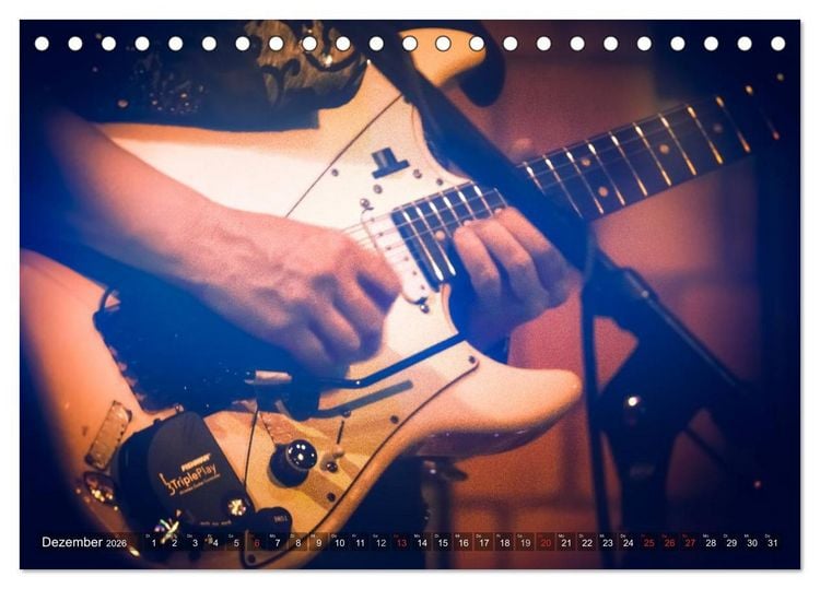 Produktbild: Gitarren - Live (Tischkalender 2026 DIN A5 quer), CALVENDO Monatskalender