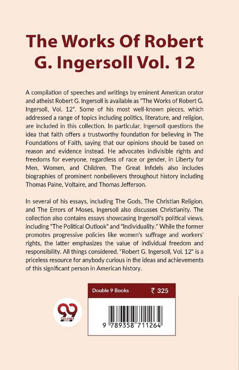 Produktbild: The Works Of Robert G. Ingersoll Vol.12