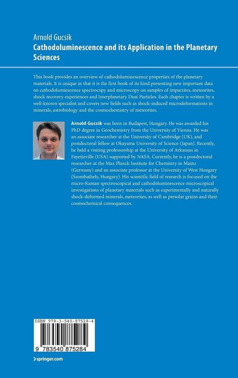Produktbild: Cathodoluminescence and its Application in the Planetary Sciences