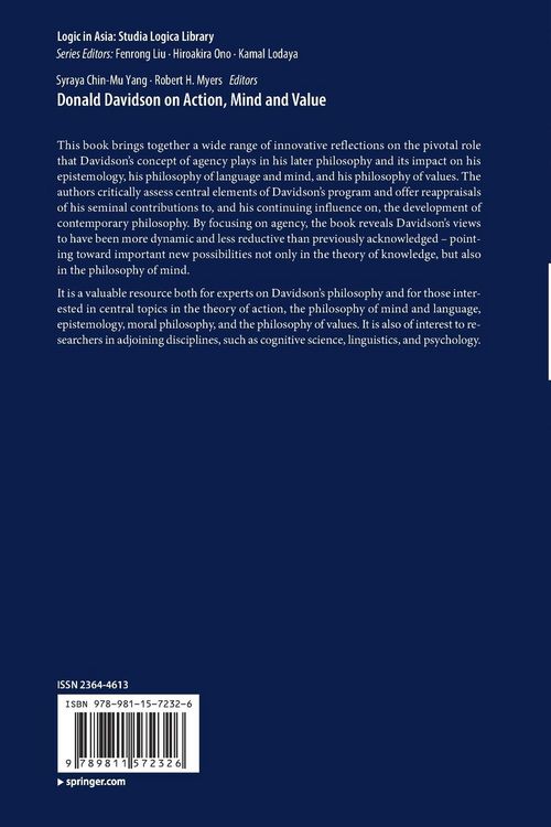 Produktbild: Donald Davidson on Action, Mind and Value
