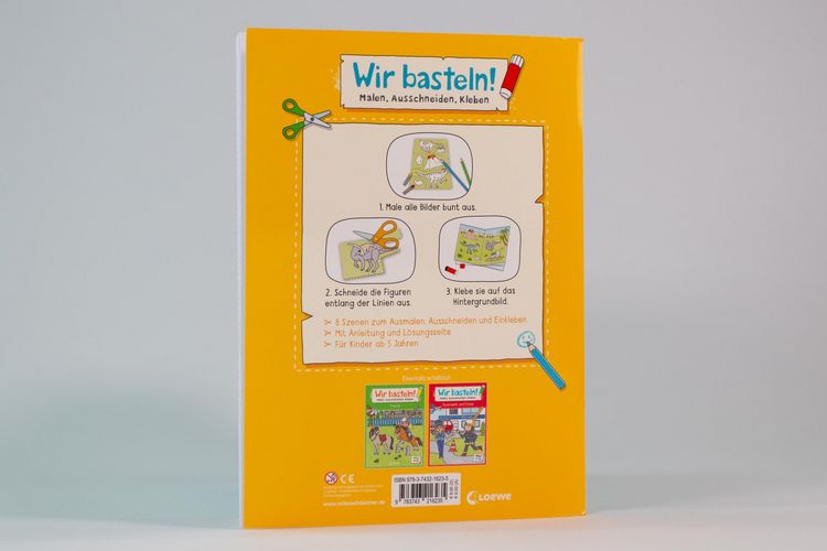 Produktbild: Wir basteln! ab 5 Jahren - Malen, Ausschneiden, Kleben - Dinosaurier