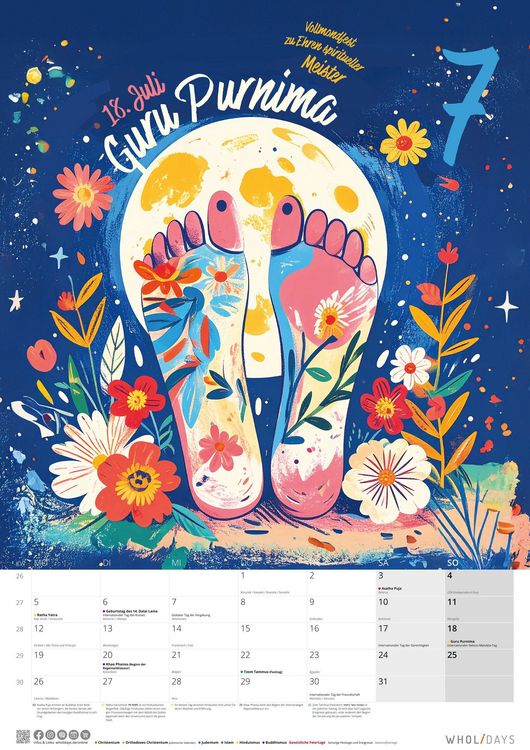 Produktbild: wholidays Kalender 2027