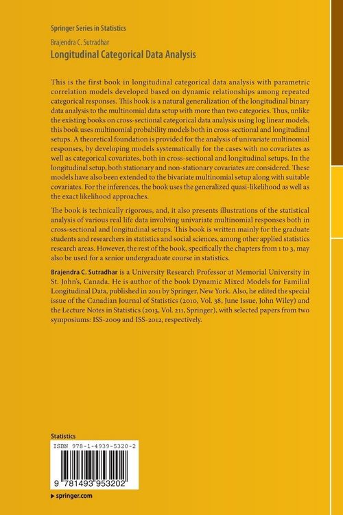 Produktbild: Longitudinal Categorical Data Analysis