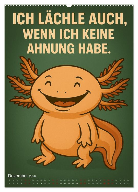 Produktbild: Tierisch eigenwillig - Weil normal langweilig w&auml;re (Wandkalender 2026 DIN A2 hoch), CALVENDO Monatskalender