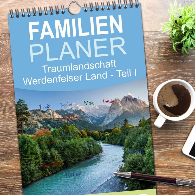 Produktbild: Familienplaner 2026 - Traumlandschaft Werdenfelser Land - Teil I mit 5 Spalten (Wandkalender, 21 x 45 cm) CALVENDO