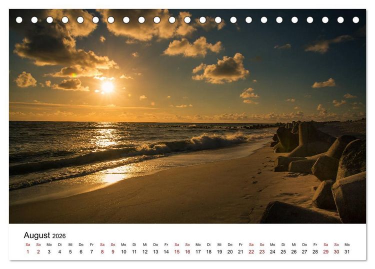 Produktbild: Ein Sommer auf Sylt (Tischkalender 2026 DIN A5 quer), CALVENDO Monatskalender