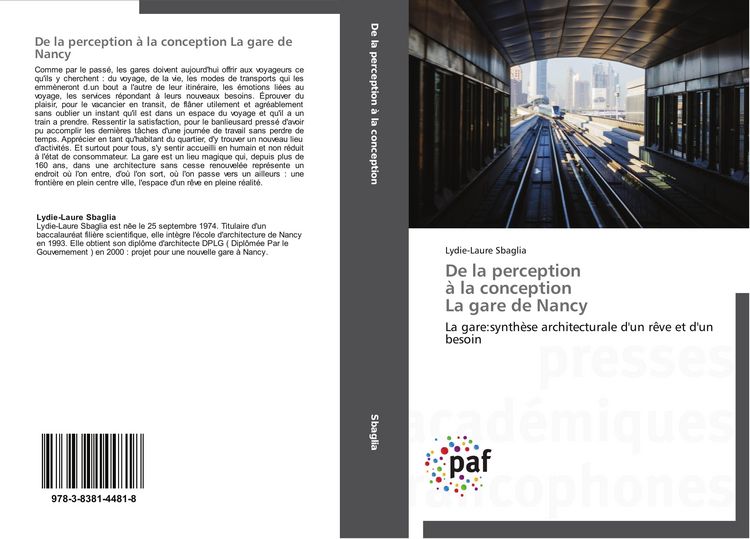 Produktbild: De la perception &agrave; la conception La gare de Nancy