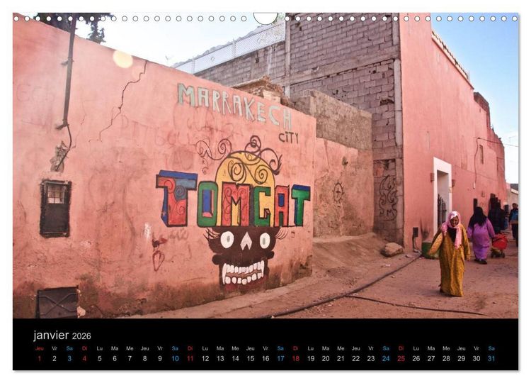 Produktbild: COULEURS DU MAROC (Calendrier mural 2026 DIN A3 vertical), CALVENDO calendrier mensuel
