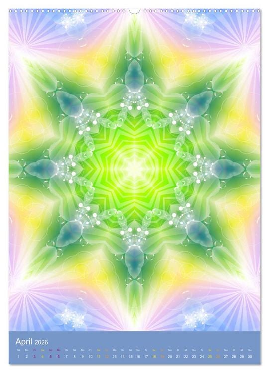 Produktbild: Lichtvolle Mandalas (Wandkalender 2026 DIN A2 hoch), CALVENDO Monatskalender