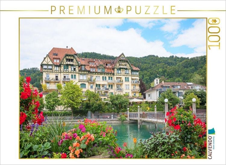 Produktbild: CALVENDO Puzzle G&ouml;ttibachsteg an der Aare in Thun | 1000 Teile Lege-Gr&ouml;&szlig;e 64x48cm Foto-Puzzle f&uuml;r gl&uuml;ckliche Stunden