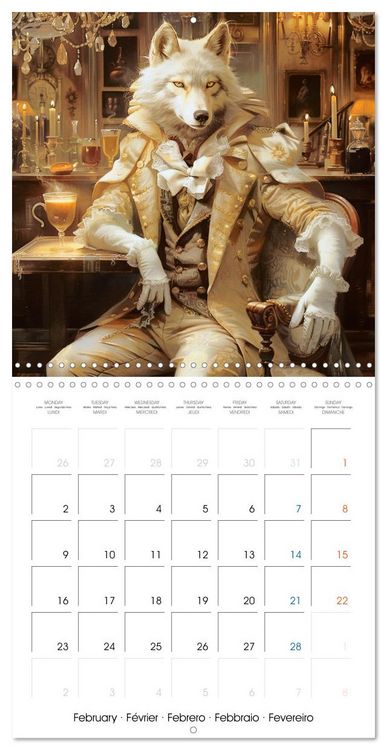 Produktbild: Animal La Belle Epoque (Wall Calendar 2026 12 &times; 12 Inch) CALVENDO 12 Month Wall Calendar