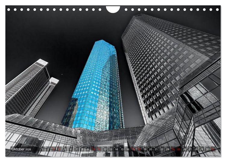 Produktbild: MAINHATTEN architektur kunst (Wandkalender 2026 DIN A4 quer), CALVENDO Monatskalender