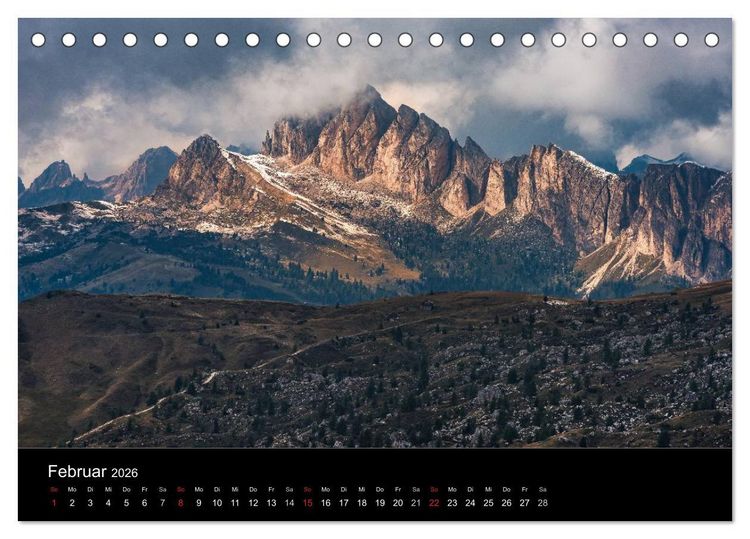 Produktbild: Von Venetien nach S&uuml;dtirol (Tischkalender 2026 DIN A5 quer), CALVENDO Monatskalender