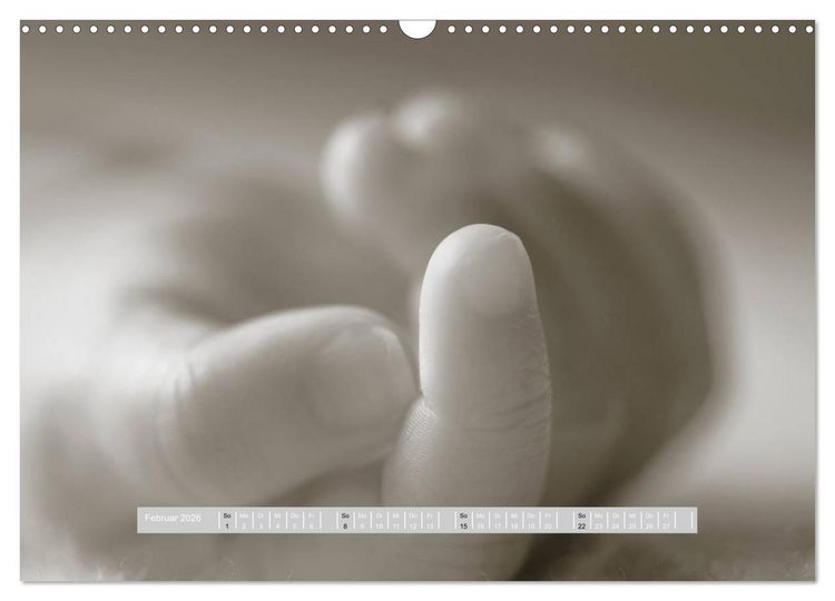 Produktbild: ...so winzig - Babykalender (Wandkalender 2026 DIN A3 quer), CALVENDO Monatskalender
