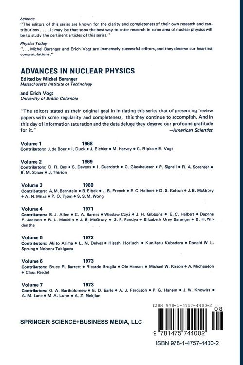 Produktbild: Advances in Nuclear Physics