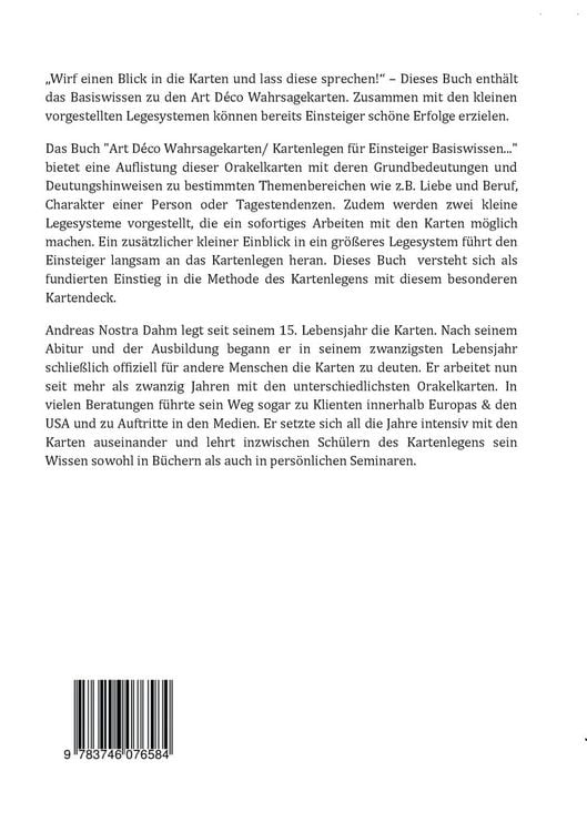 Produktbild: Art Deco Wahrsagekarten