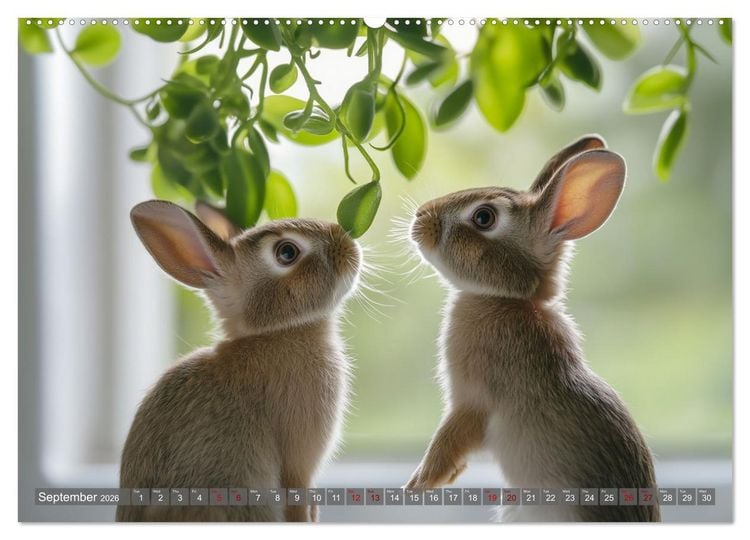 Produktbild: A Cuddly Rabbit Life (Wall Calendar 2026 DIN A2 landscape), CALVENDO 12 Month Wall Calendar
