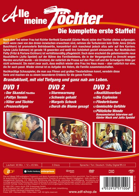 Produktbild: Alle meine T&ouml;chter - Staffel 1 [3 DVDs]
