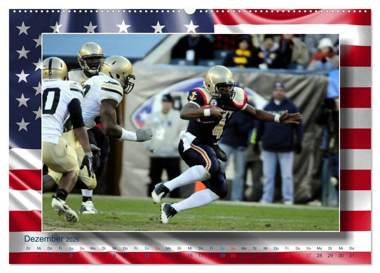 Produktbild: American Football - Kickoff (hochwertiger Premium Wandkalender 2026 DIN A2 quer), Kunstdruck in Hochglanz