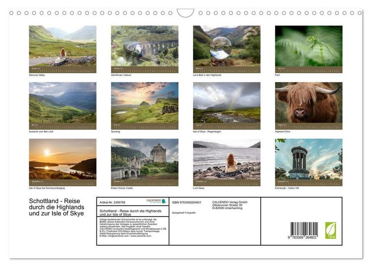 Produktbild: Schottland - Reise durch die Highlands und zur Isle of Skye (Wandkalender 2027 DIN A3 quer), CALVENDO Monatskalender