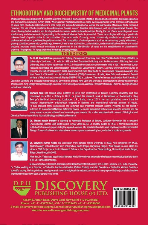 Produktbild: Ethnobotany and Biochemistry Of Medicinal Plants