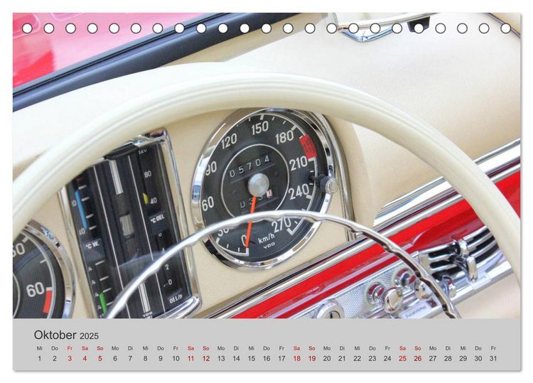 Produktbild: Der SL - &Auml;sthetik pur von Mercedes Benz (Tischkalender 2025 DIN A5 quer), CALVENDO Monatskalender