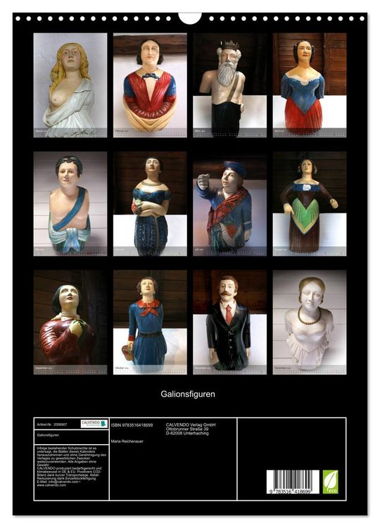 Produktbild: Galionsfiguren (Wandkalender 2026 DIN A3 hoch), CALVENDO Monatskalender